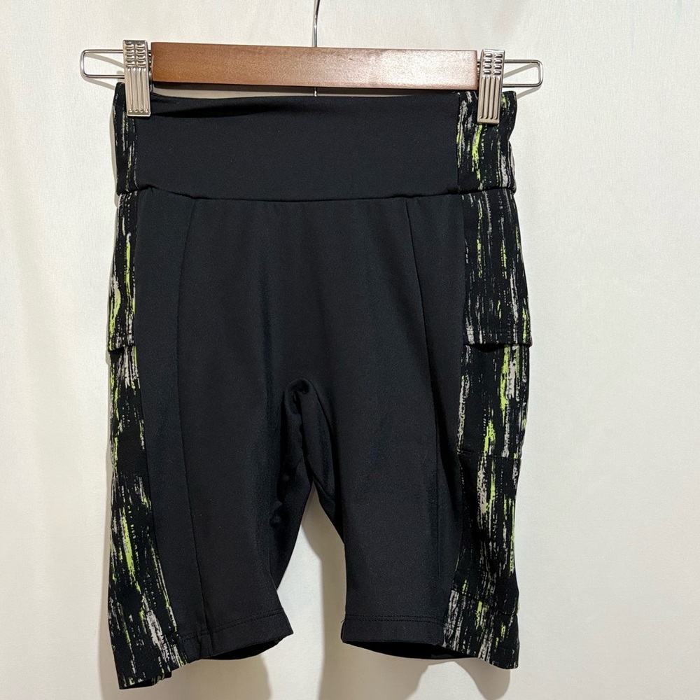 Gymshark High Waisted Biker Shorts Pockets Black Compression Small